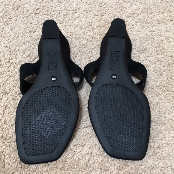 Alfani Step N Flex SZ 8M black suede sandals . - Picture 4 of 8